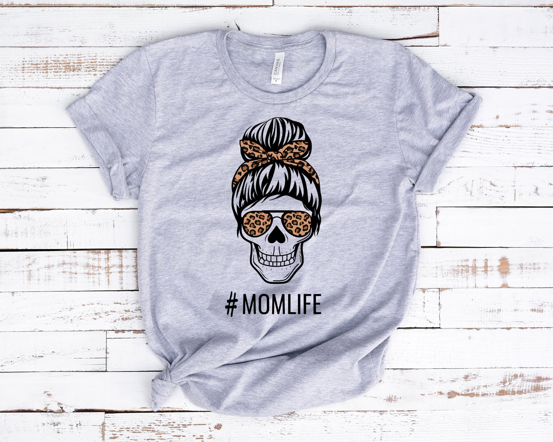 Download Mom life skull cheetah SVG PNG sublimation design download | Etsy