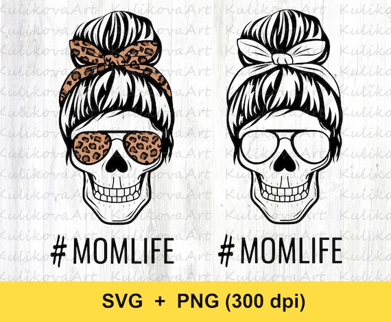 Download Mom Life Skull Cheetah Svg Png Sublimation Design Download Etsy