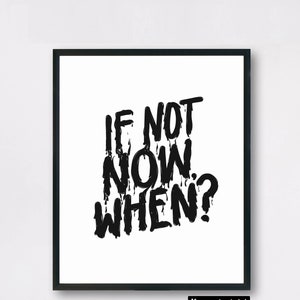 Impressão inspiradora, arte de parede, arte de escritório, arte moderna, impressão em preto e branco, impressão artística