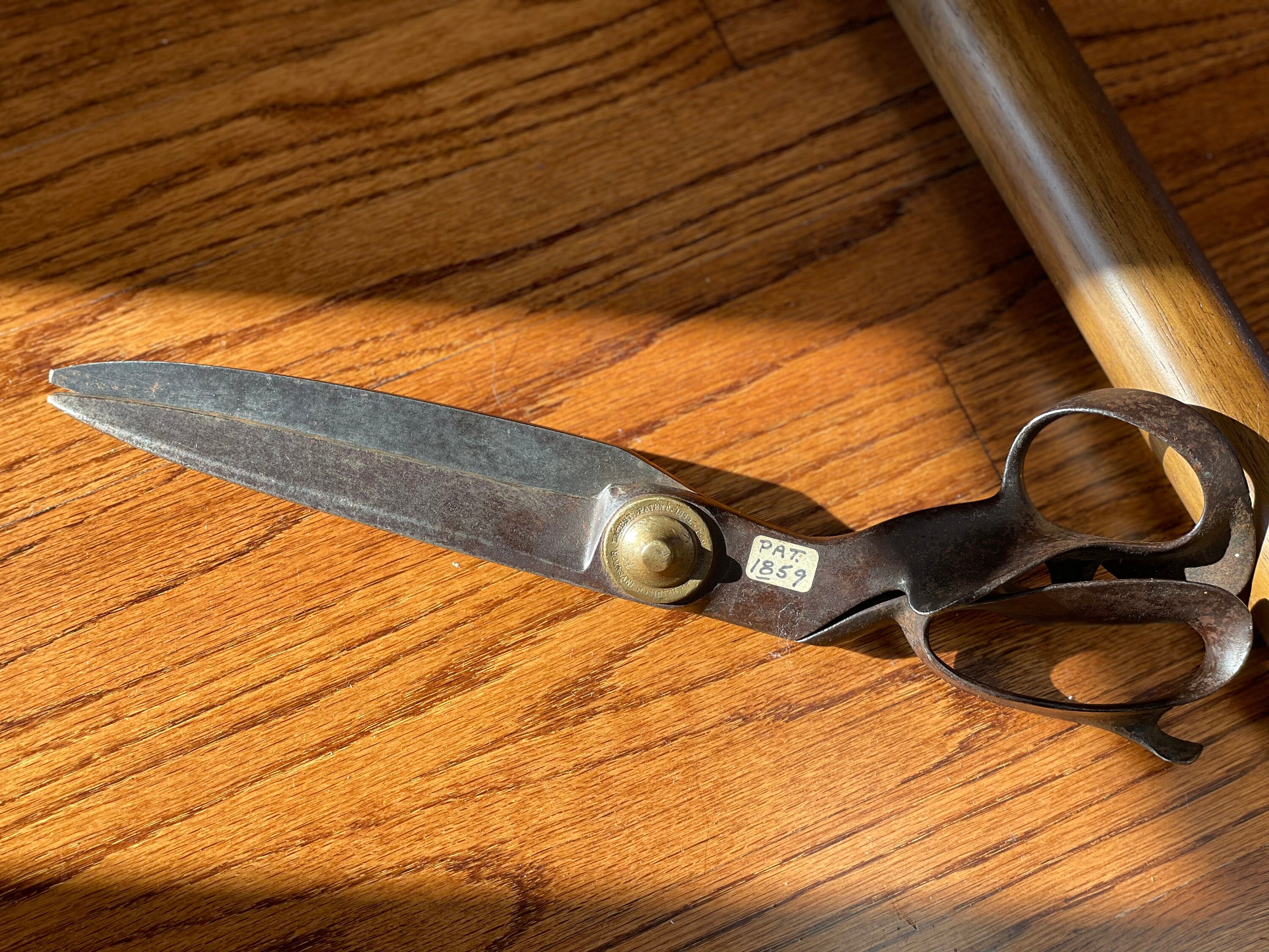 Rare Rochus Heinisch Inventor Tailor Shears Scissors Patent 1859