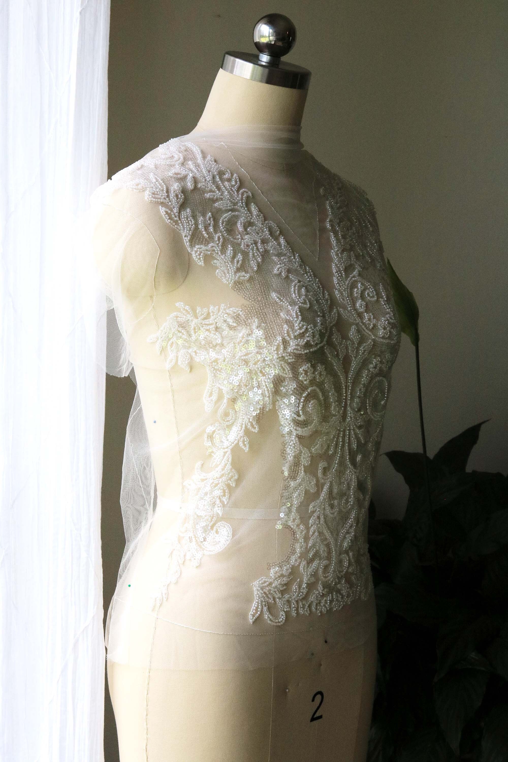 Jawdropping Geometric Patterned Long Gown with Semi V-Neckline and Fitted Bodice #CDJ9099