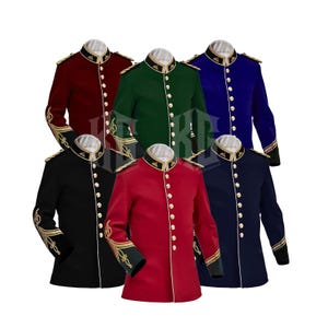 Rote Zulu Kriegsjacke Vintage Offiziere Tunika Circa Jacke für Männer und Frauen 1879 Britische Anglo-Jacke Royal Garde Uniform Militärjacken