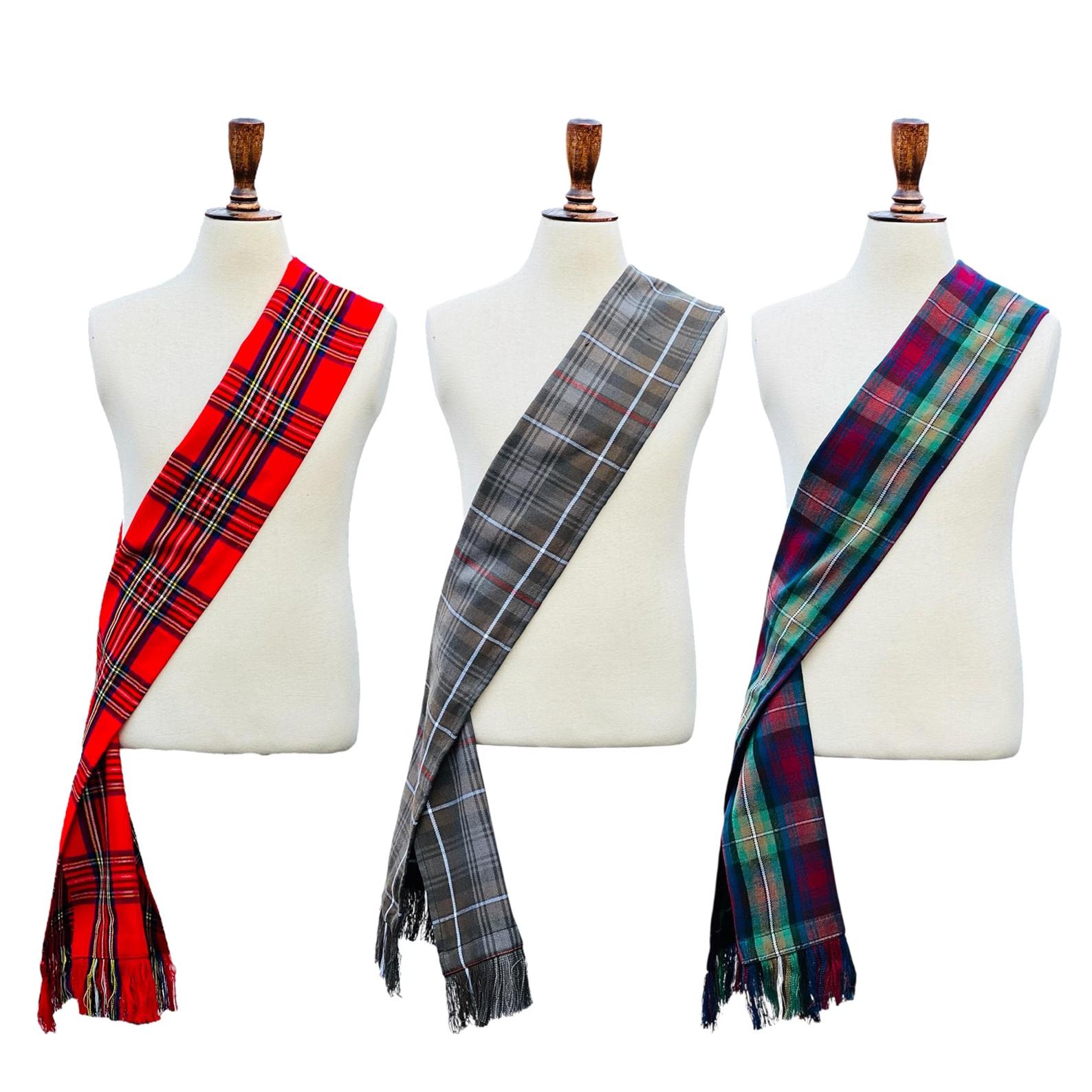 Wool Plaid Sash | ScotlandShop 5792 Scottish Women Tartan Sash main image 2