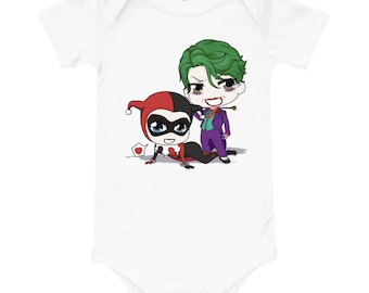Printed Baby Grow Joker Face Paint 