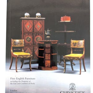 Vintage 1996 Auktionskatalog feiner englischer Möbel von Christie's