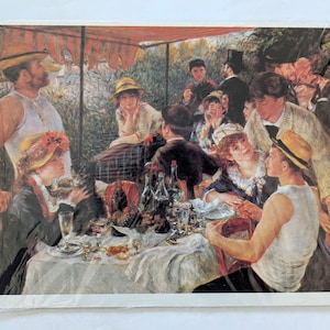 Déjeuner des plaisanciers Pierre-Auguste Renoir Impression cartonnée