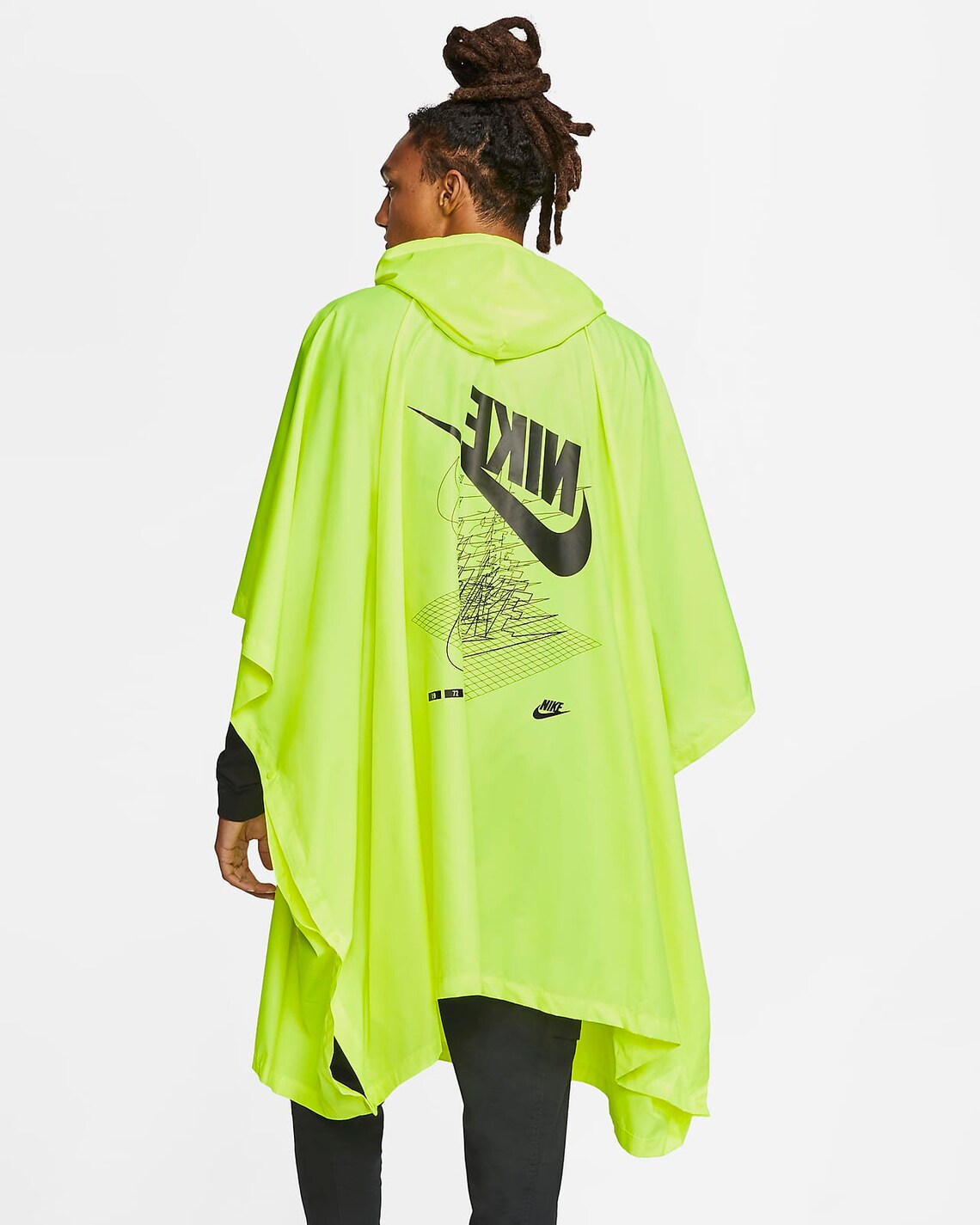 nike long rain coat