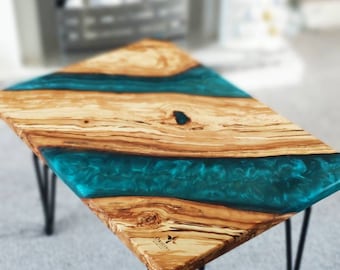 Epoxy Coffee Table | Hallway Table | River Coffee Table | Epoxy Resin Table | Cofee Table | Unique Coffee Table | Entry Way Table