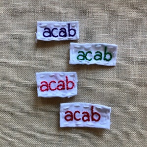 ACAB Embroidered Patch