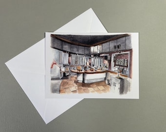 KACL A6 sized postcard inspired by the hit tv show Frasier
