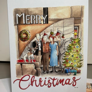 Merry Christmas Frasier , A5 Weihnachtskarte inspiriert von der Hitshow Frasier