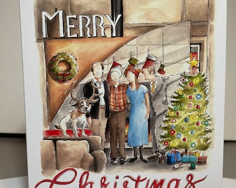 Merry Christmas Frasier , A5 Christmas card inspired by the hit show Frasier