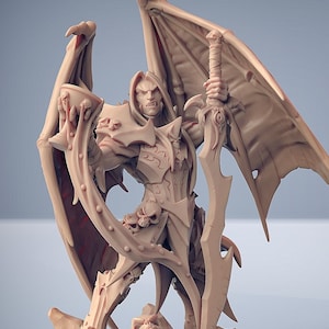 Miniatura Premium Lorde Vampiro | Guerreiro Guerreiro Vampiro | Resina Impressa em 3D | 30258