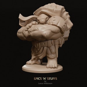 Tortle Turtle Warrior v3 | Premium 3D Printed Fantasy Tabletop Miniatures 28mm to 100mm | dnd 20871