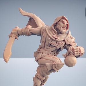 Thief Rogue B Premium dnd Miniature Mini | Resin 3D Printed | 30341