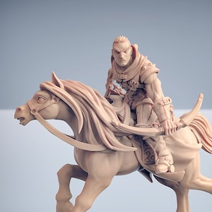 Ladrón, Pícaro, Jinete, Arquero, Explorador, Miniatura Premium para DnD, Resina, Impresa en 3D, 30337