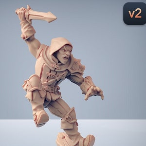 Thief Rogue C Premium dnd Miniature Mini | Resin 3D Printed | 30342