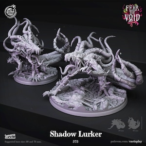 Figura miniatura premium de insectoide de monstruo del vacío (DND), 28 mm, 32 mm a 100 mm, resina impresa en 3D / 41250_51