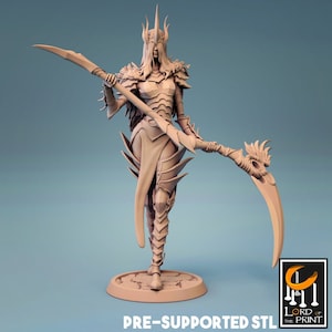 Bruja Hechicera Cultista Femenina Parca v1 Premium DND Mini Figura Figura Fantasía Miniaturas de Mesa 28 mm 32 mm a 100 mm / 44370