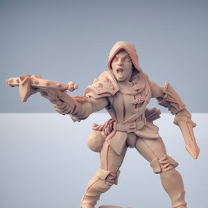 Female Thief Rogue Ranger Archer F Premium dnd Miniature Mini | Resin 3D Printed | 30345