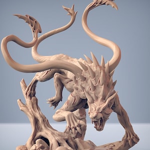 Replacer Beast Panther Companion Premium dnd Miniature | Resin 3D Printed | 28mm 32mm to 100mm | 30302