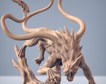 Replacer Beast Panther Companion Premium dnd Miniature | Resin 3D Printed | 28mm 32mm to 100mm | 30302