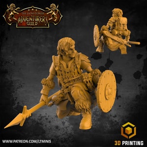 レンジャーアーチャー * v3 | プレミアム3Dプリントファンタジーテーブルトップミニチュア 28 mm 32 mm 最大100 mm | dnd 20688