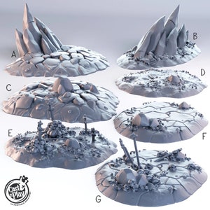 Hell Terrain Bundle | Premium 3D Printed Fantasy Tabletop Miniature 28mm 32mm to 100mm |  dnd  20398