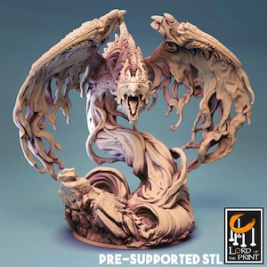 Ancient Water Dragon Premium Fantasy dnd Miniature Mini Figure Figurine Statue | Resin 3D Printed | 20649