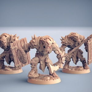 3x Bugbear Goblin dnd Miniature Mini | 28mm 32mm up to 100mm | Resin 3D Printed | 30422_24
