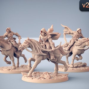 3x Thief Rogue Bandit Riders Pack Premium dnd Miniature Mini | Resin 3D Printed | 30337_39