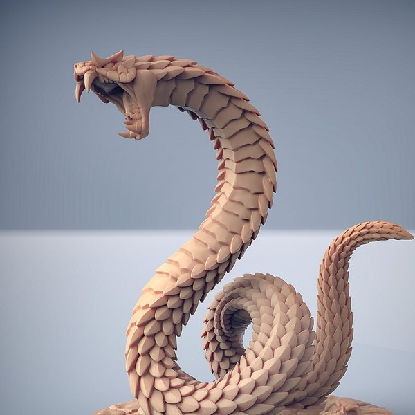 Snake Serpent A DnD Miniatures compatible with 28mm 32mm fantasy minis | 30277