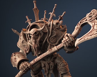 Necromancer Undead Iron Golem DnD Miniatures compatible with 28mm 32mm fantasy minis | 30119