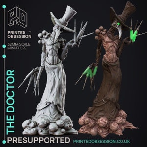Plague Doctor | Premium 3D Printed Miniatures 28mm 32mm to 100mm |     dnd  21628