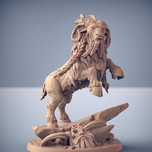 The Great Ram Premium dnd Miniature 28mm 32mm to 100mm Companion | Resin 3D Printed | 30133_34