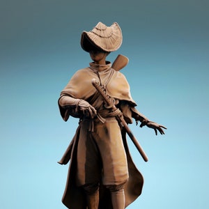 Female Samurai v8 Premium Dnd Mini Miniature Figure Figurine 28mm 32mm to 100mm Resin 3D Printed 43417