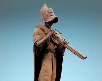 Female Samurai v2 DnD Miniatures compatible with 28mm 32mm fantasy minis | 43411