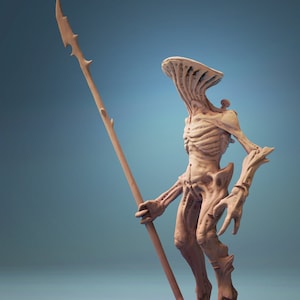Myconid Soldier Fungus Folk Premium dnd Miniature Mini | Resin 3D Printed | 28mm 32mm to 200mm | 30563