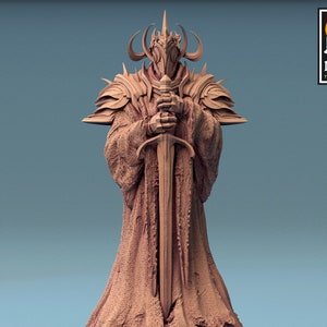 Cultista Espectro v6 Monje Tiamat Sombra Premium dnd Miniatura Mini Figura / 28 mm 32 mm a 100 mm / 44026
