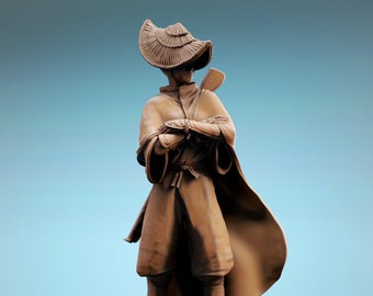 Female Samurai v3 DnD Miniatures compatible with 28mm 32mm tabletop fantasy minis | 43412