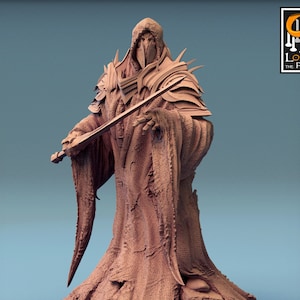 Cultista Espectro v7 Monje Tiamat Sombra Premium dnd Miniatura Mini Figura / 28 mm 32 mm a 100 mm / 44027