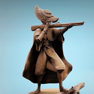 Female Samurai v7 Premium Dnd Mini Miniature Figure Figurine 28mm 32mm to 100mm Resin 3D Printed 43416