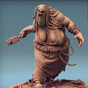 Ogre Hag Monstrosity v4 Premium dnd Miniature Mini Unchained | Resin 3D Printed | 28mm 32mm up to 100mm | 44230