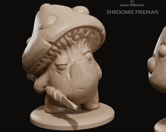 Shroomie Pikeman | Premium 3D Printed Tabletop Miniatures 28mm 32mm to 100mm |     dnd