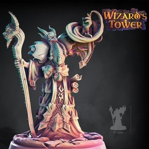 Arcaniss Wizard Mage Premium dnd Miniature Mini | 28mm 32mm to 100mm | Resin 3D Printed | 42036