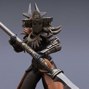 Female Cleric Paladin Knight v12 Premium dnd Miniature Mini Fighter Warrior | Resin 3D Printed | 28mm 32mm 100mm | 43060