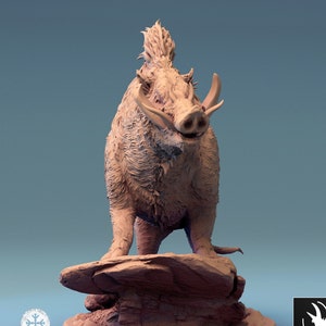 Boar Miniature v4 Premium dnd Miniature Mini | Resin 3D Printed | 28mm 32mm up to 100mm | 44589
