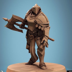 Oathbreaker Paladin Knight Clerc Soldier v4 Premium dnd Miniature Mini Warrior | Impression 3D en résine | 28 mm 32 mm 100 mm| 46021