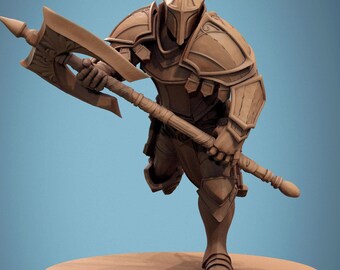 Paladin Knight v3 DnD Miniaturas compatibles con miniaturas de fantasía de 28 mm y 32 mm / 46020