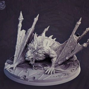 Vampire Bat Zaff Premium dnd Miniature Mini | 28mm 32mm to 100mm | Resin 3D Printed | 41628